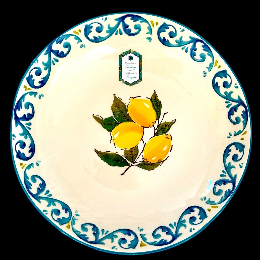 PAPART "Seramik" (Ceramics) LEMONS Pasta Serving Bowl